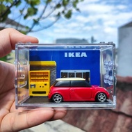 DIORAMA MINIATURE DIECAST IKEA WITH ACCRYLIC ACRYLIC DISPLAY DIECAST DIORAMA HOTWHEELS