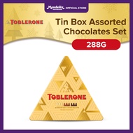 Toblerone Swiss Assorted Chocolate Tin Giftbox - Milk Dark White Gift Box Set 288g