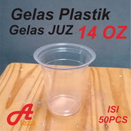 gelas plastik 14 oz/cup jus 14 oz