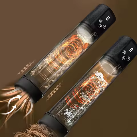 3-in-1 Male Masturbator Glans Trainer 5 Powerful Suction 9 Vibration Modes Pocket Pussy Adult Stimul
