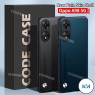 KK Oppo A98 5G 2023 Luxury PU Leather Casing For OPPO A98 A 98 OppoA98 98A  A78 5G Back Cover Matte 