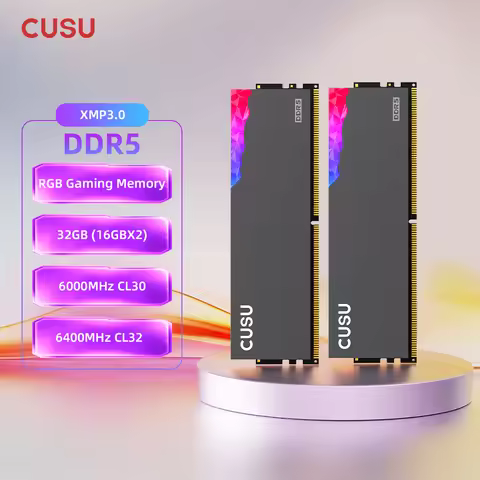 CUSU DDR5 RGB 6000MHz 6400MHz 32GB 16GB UDIMM Ram Memory DDR5 Desktop XMP3.0