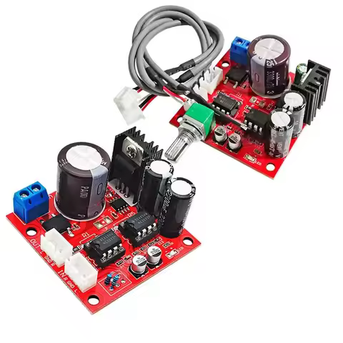Dual NE5532 Preamplifier Board AC5-16V DC6-24V Single Power Amplifier Module Microphone Preamplifier