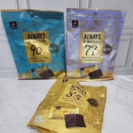 77 chocolate always 90% 85%/ 77%/