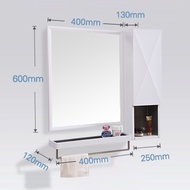 Aluminum bathroom mirror wall hanging toilet toilet dressing mirror toilet mirror with rack cabinet