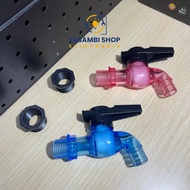 KTS 1/ 2 INCH TRANSPARENT PVC WATER FAUCET + OVER LOOP [1/ 2 TO 3/4]