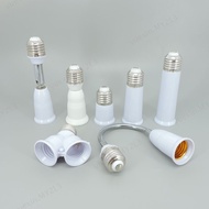 65mm 95mm 14cm Flexible AC E27 To 2 E27 bulb Base power Socket plug Converter LED Light Lamp  Extend