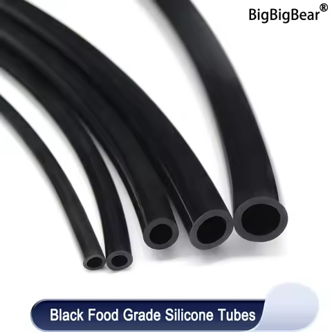 1/3/5/10M Silicone Tube Food Grade Rubber Hose Black Flexible Aquarium Air Irrigation Pipes Water Co