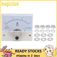 Magicstore Analog Panel Ammeter DC 0-3A 63x58x56mm Current Meter 85C1 ABS for Voltage Stabilizer Power Distribution Cabinet Test Bench