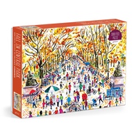 Galison Michael Storrings Fall in Central Park – 1000 Piece Puzzle Fun and Challenging Activity with