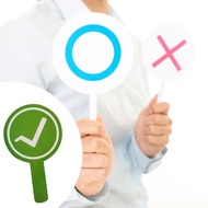 [kanye2dc] Classroom Voting Paddle,Portable Teacher Event Games Event Meeting Supplies,Yes