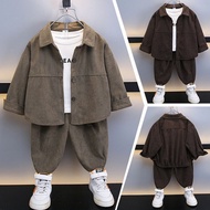 Boy Autumn Set Children Corduroy Two-Piece Set Baby Spring Autumn Handsome Boy Autumn #3.2