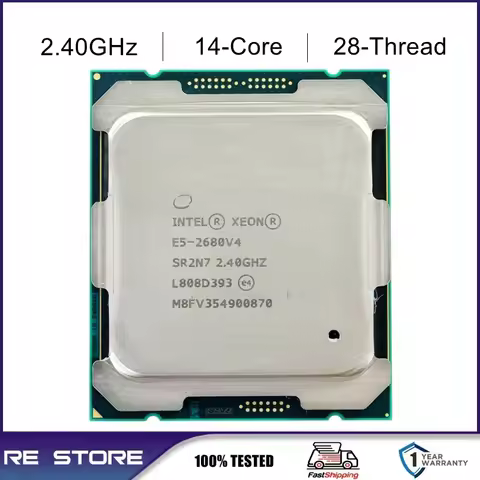 Intel Xeon E5 2680 V4 2.4GHz 14-cores LGA 2011-3 cpu processor 2680V4