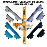 TOMBOL 1 Set Flexible + On Off Volume Button Samsung Galaxy A52 A72Original