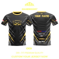 GAMING JERSEY 001 FREE FIRE MOBILE LEGEND PUBG CODM DOTA MLBB FF CUSTOM KIDS JUMBO KRIRA