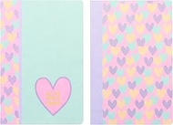 Ancor B'LOG HEARTS Exercise Book A4 Squared 5 mm 48 V 90 g Shrink 2 Pieces 2 Designs