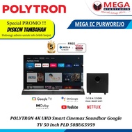 LED POLYTRON PLD 50BUG5959  Google TV 4K  SOUNDBAR 50 Inch 