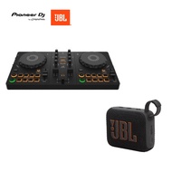Pioneer DJ DDJ-FLX2 Compact 2-Channel DJ Controller + JBL GO 4 Bundle