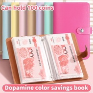 Cash Savings Book Paper Money Savings Book Challenge Binder Mini Folder Cash Savings & Storage Book 
