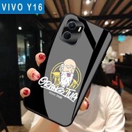 HP {H08} VIVO Y16 Glass Softcase - Casing VIVO Y16hp - Case VIVO Y16hp - Vivo Y16 Softcase