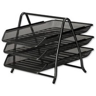 3-Tier Iron Elevated Letter Tray Document Paper Rack