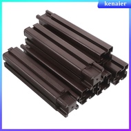 6 Pcs Outdoor Garden Planter Legs Bed Foot Replacement 16.20X3.80X3.30CM Coffee  kenaier