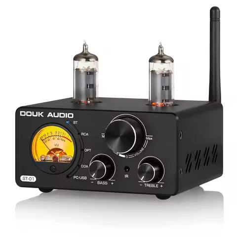 Nobsound HiFi Bluetooth 5.0 Vacuum Tube Amplifier USB DAC Stereo Receiver COAX/OPT Home Audio Digita