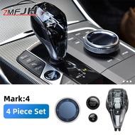 For BMW G01 G02 G08 G05 G06 G16 G29  Crystal Shift Knob Gear Handle 4 Pieces Set Car Gear Shift Knob