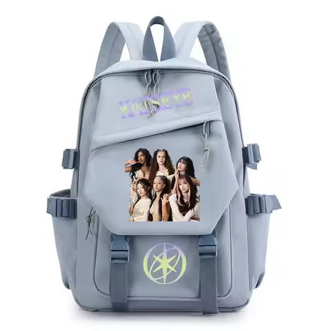 Girls School Bags Kpop KATSEYE Backpack Teenager Fashion Casual School Bags Lightweight Daypack for 