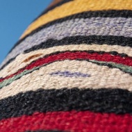 土耳其地毯抱枕套 羊毛抱枕套 kilim圖騰地毯枕頭套-達利風藝術感