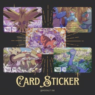 [Pokemon Card Sticker - POKEMON IN WILD Part 3] TnG Sticker / Access Card Sticker / Card Sticker
