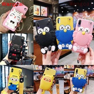 OPPO F7 A7 AX5S A5 AX5 A3 A83 A1 F5 Case Sesame Street Minions Pikachu Zipper Wallet Coin Purse Cute Cartoon Case Cover