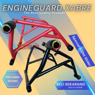 Tubular XABRE Crashbar Yamaha Xabre Plus Jalu Slider Agna Full HItam