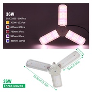 Full Spectrum LED Growth Lamp 24W/36W/48W With Bracket Plant Lamp Suitable For Greenhouse Hydroponic