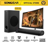 SonicGear Bluetooth TV Speaker StudioBar 600HD | HDMI ARC | 120 Watts | SoundBar