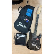 Ready To Play Set Siam Music ST-111 BK Electric Guitar With Amp Mr.7 GA10W