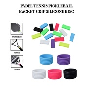 2 PCS Padel Tennis Pickleball Racket Grip Ring - Padel Tennis Grip Band Silicone Ring Padel Grip Ten