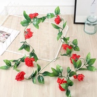 fake rose vine fake flower vine Artificial flowers 9 fake roses small long for home decoration. Wedd