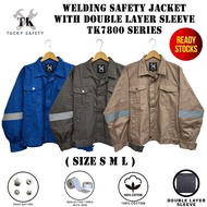 7800 SERIES TK WELDING SAFETY JACKET WITH DOUBLE LAYER SLEEVE / BAJU KERJA WELDER DUA LAPIS LENGAN