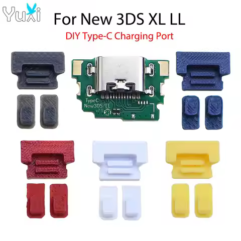 YuXi 1 Set DIY USB Type-C Charging Port Socket For New 3DS XL LL Replacement Convert to USB-C Mod Fo