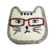 Kusuguru Japan 胸針 別針 日本相良刺繡 貓澤系列 藍色/白色