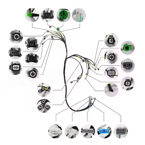 ABLK B16 B18 D16 OBD1 Engine Wiring Harness For Honda Civic/Acura