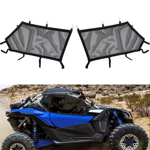 X3 Window Net Left & Right Upper Door Window Screen for Can Am Maverick X3 and X3 Max Front Window 2