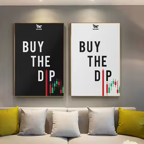 Crypto Buy The Dip For Traders Poster Crypto Coin Prints Forex Wall Street Stock Markets Wall Art Po