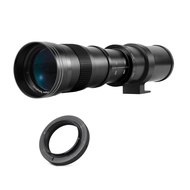 420-800mm Manual Telephoto Zoom Lens + T-Mount for Rebel SL2 SL1 T3 T3i 550D 650D SLR Camera Lenses