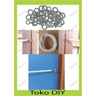 Zinc Plated Screw Eye 3 , 4 , 5 , 6 , 8 , 10 Eye bolt / Eye Screw / HOOK 羊眼圈