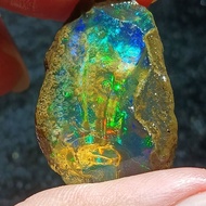 Natural Fire Color Opal Rough Stone Opal Opal Opal Opal Mineral Crystal Ore Teaching Specimen Jade C