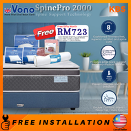 (FREE Shipping+Installation) Vono SpinePro 2000 Mattress | SpinePro Series | 15 years Warranty | Poc