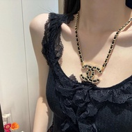DYG2 Black Leather Series
Gold Twisted Black Leather Double c Necklace
Fashionable Essential Items