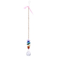Hanging Pendant  Crystal Glass Rainbow Suncatcher Clear Transparent Durable to Use 33cm / 12.99 inch